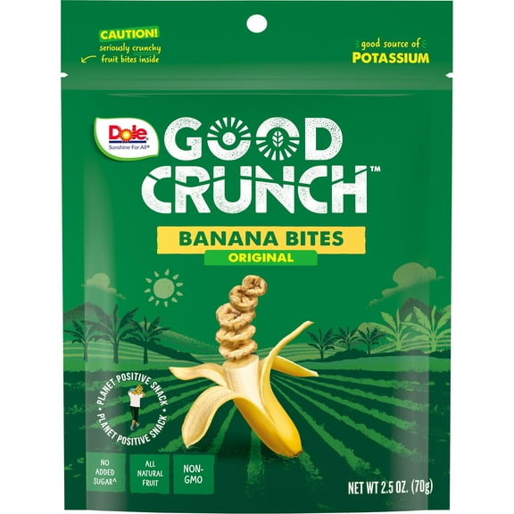 2 Pack - Dole Good Crunch Banana Bites - 2.5 oz Packaging may vary