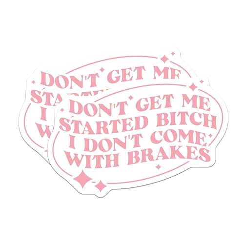 (2 Pack) Don't Get Me Started Magnets Magnets - 5" On Longest Side - Made in USA - Sticks to Refrigerators & Metal Surfaces - MAG8485