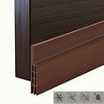 thumbnail image 1 of 2 Pack Door Draft Stopper for Bottom of Door - 2"W x 78"L Under Door Sweep, Blocks Cold Air, Noise, Light & Bugs - for Exterior/Interior Doors, Weather Stripping Seal (Brown), 1 of 7