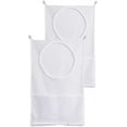 thumbnail image 1 of Hanging Laundry Hamper with Over Door Hooks, Durable Space Saving Laundry Bag with Zipper and Wide Open Top, Machine Washable Hanging Dorm Laundry Hamper, 1 of 6