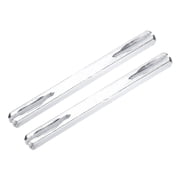 2 Pack Door Knob Spindle, 100mm Long Spare Door Handle Spindle Bar, Square Doors Handle Parts Lock Replacement Part for Furniture Assembly, DIY Projects, Silver Tone