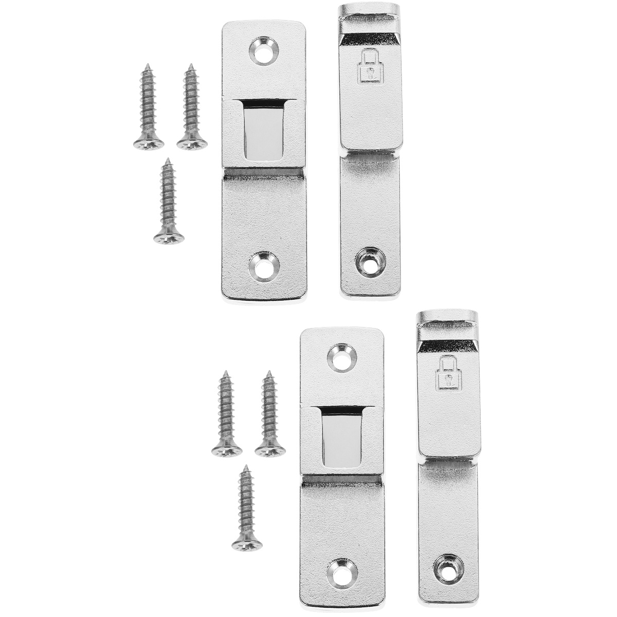 2 Pack Door Lock Deadbolt The Latch Flip Safety Locks for Doors Barn