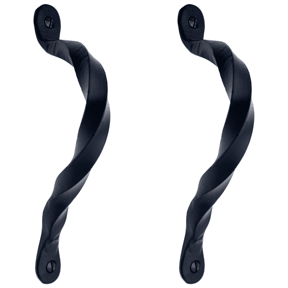 2 Pack Door Pull 7.5 inch Rustic Barn Door Handles Black Barn Door Handle Cast Iron Handle Shed Door Handle Gate Hardware Barn Door Pull Handle The Hacienda Series by Borderland Rustic Hardware