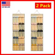 2 Pack Over the Door Shoe Organizer with 20 Slip-Resistant Mesh Pockets   Heavy-Duty Hanging Shoe Rack Holds Up to 40 lbs   Breathable, Space-Saving Closet Storage for Shoes, Sneakers, Accessories