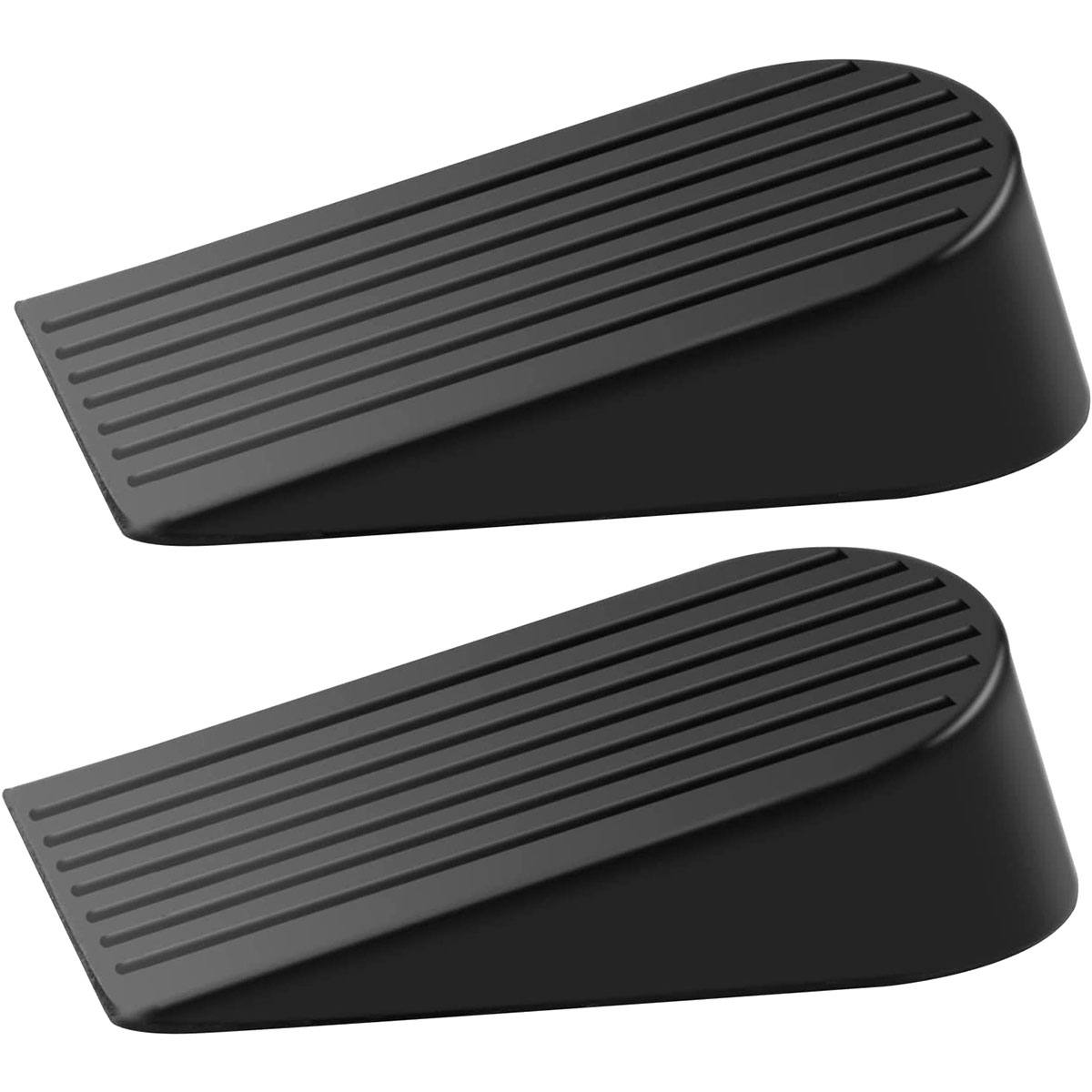 2 Pack Door Stopper Black Extra Large Door Stopper 1.9in Height Big