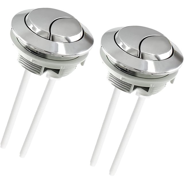 2 Pack Double Button Flush Toilet Button, 58mm Toilet Sink Button