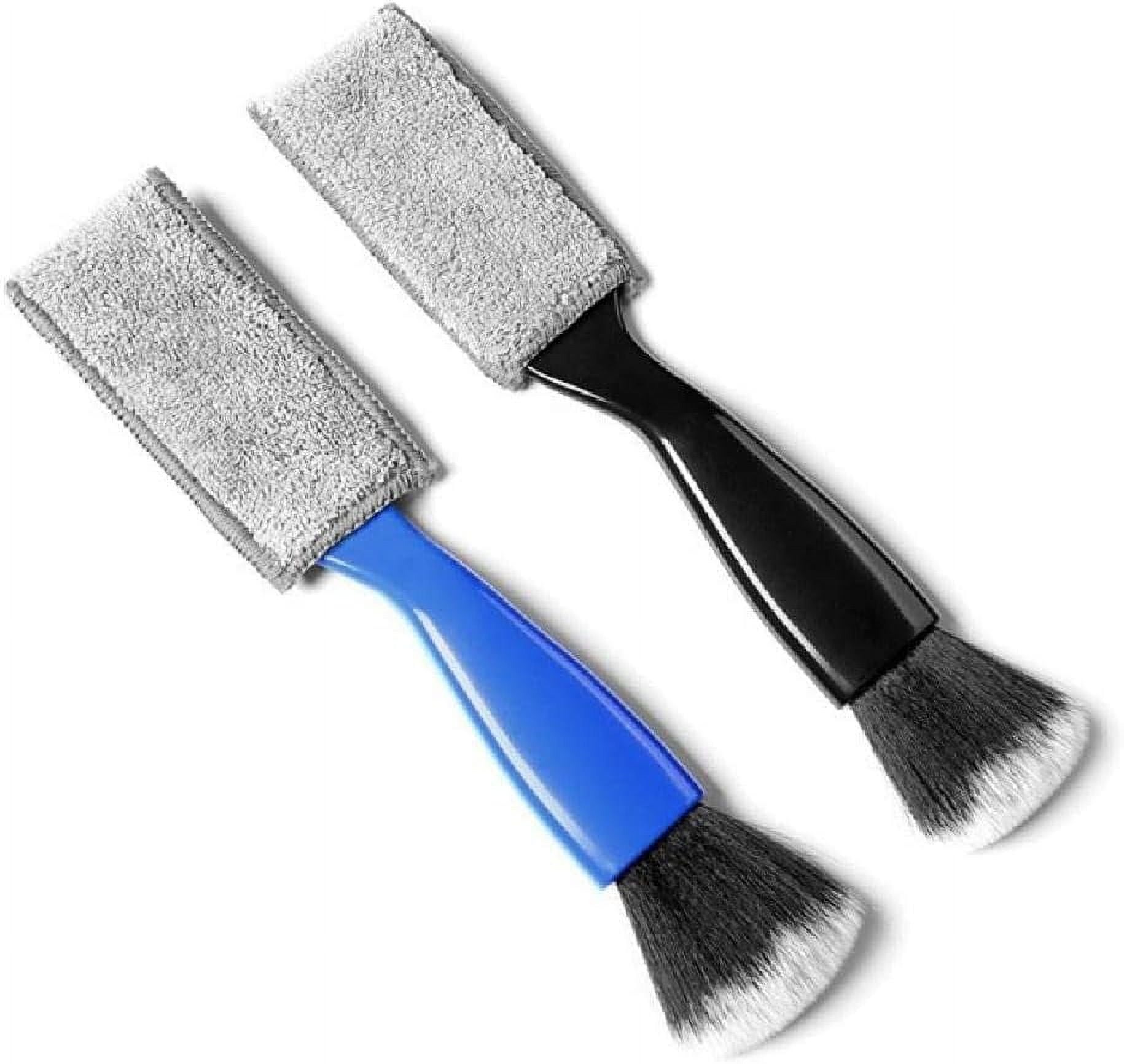 2 Pack Double Head Brush for Car Clean 2 in 1 Car Duster for Detailing