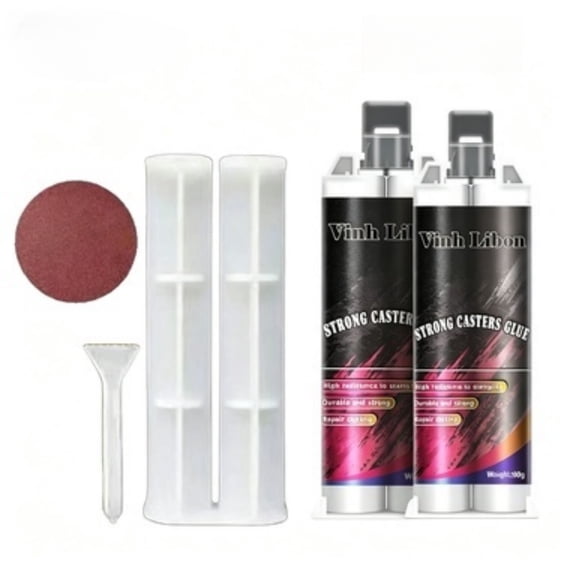 2-Pack Double Premium Precision Metal Bonding Glue, Low Odor Smooth Finish Adhesive for Sculptures, Models, DIY Crafts and Antique Restoration Projects