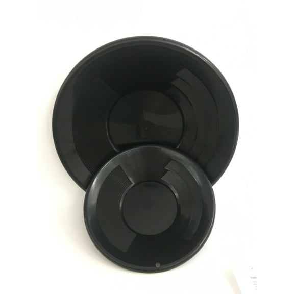 (2 Pack) Double-Riffle Gold Pans | 8" & 12"