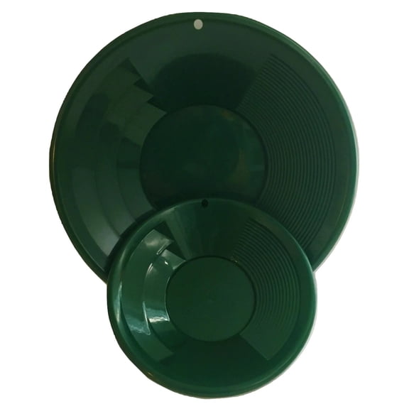 2 Pack | Double-Riffle Gold Pans | 8"  12"