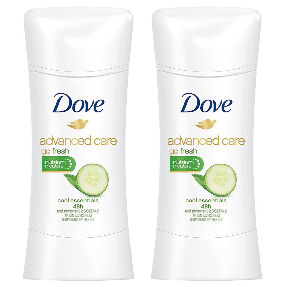 2 Pack | Dove Advanced Care Cool Essentials 2.6oz Deodorant