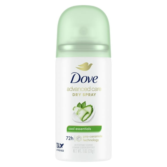 2 Pack - Dove Advanced Care Travel Size Deodorant Spry - Cool Essentials - 1 oz Packaging may vary