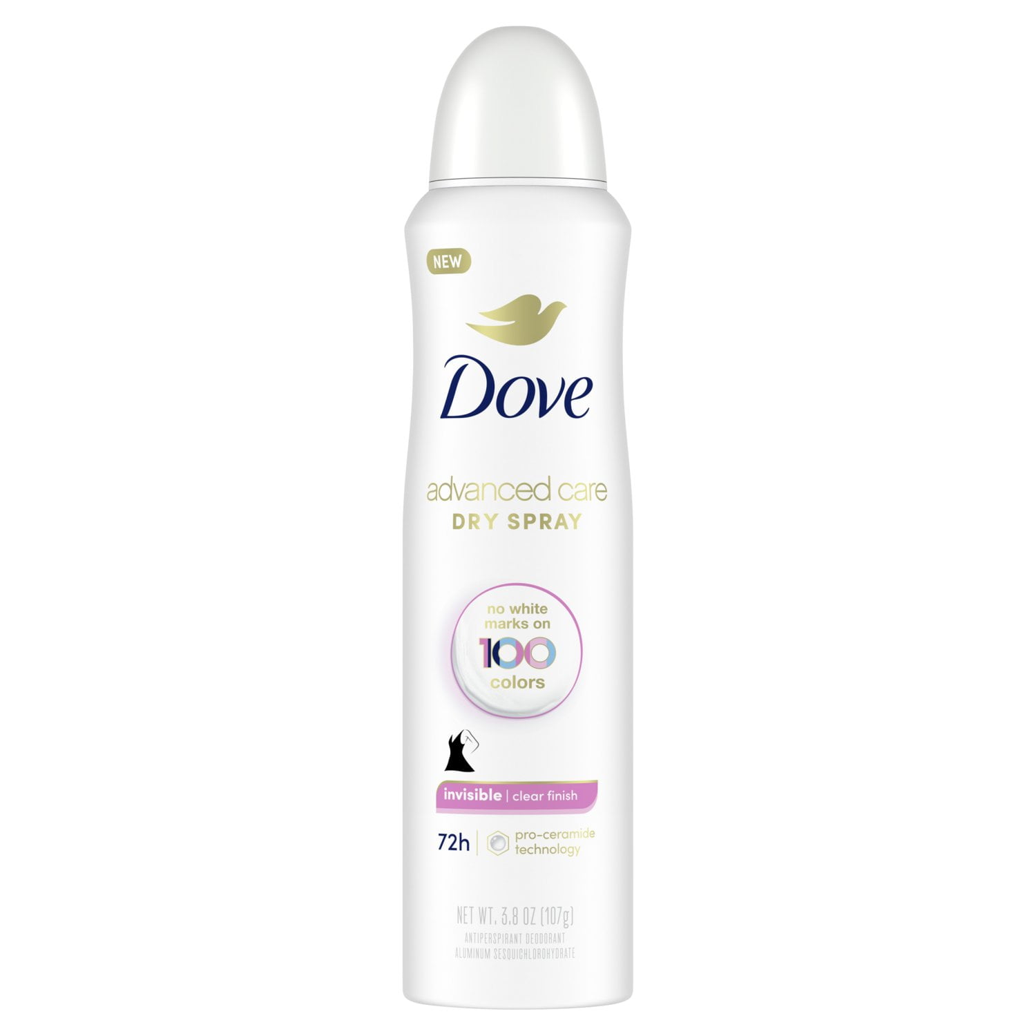 2 Pack - Dove Anti-Perspirant Dry Spray 48H Invisible - 3.8 Oz Package May Vary