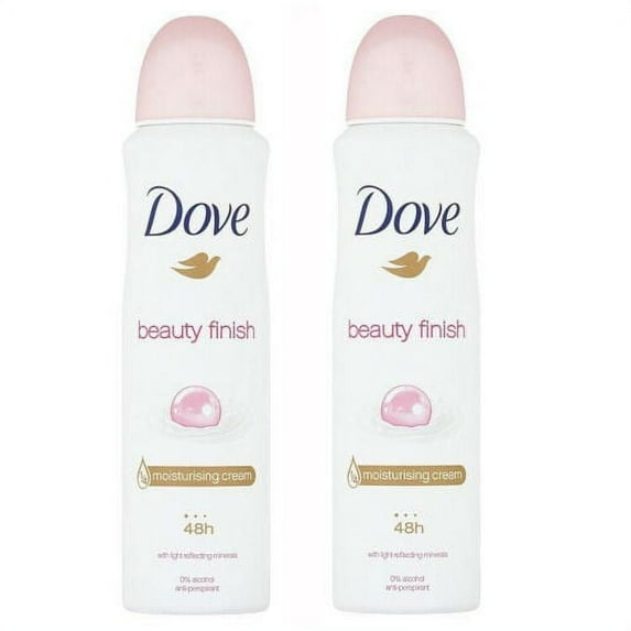 2 Pack Dove Beauty Finish Antiperspirant Deodorant Spray, 150ml each
