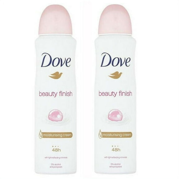 2 Pack Dove Beauty Finish Antiperspirant Deodorant Spray, 150ml each