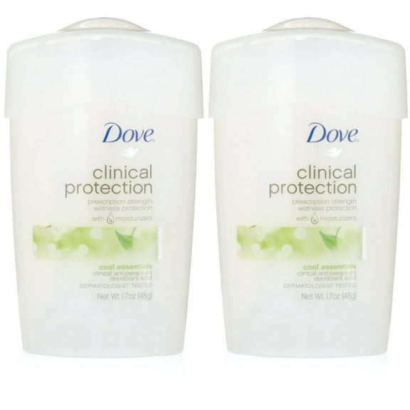 2 Pack Dove Clinical Protection Anti-Perspirant Deodorant Cool Essentials 1.70oz