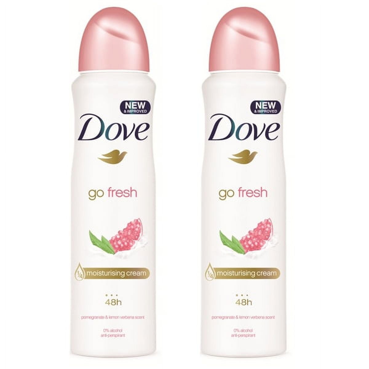 2 Pack Dove Go Fresh Pomegranate & Lemon Anti Persp. Deodorant Spray