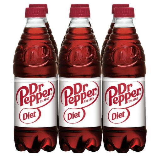2 Pack - Dr Pepper Soda Diet - 6-16.9 Fl. Oz. Package May Vary