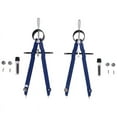 thumbnail image 1 of 2 Pack Drafting Compass with Lock Math Bow Drawing Metal Wheel Geometry Divider Precision Student for Art School Office, 1 of 9