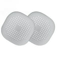 thumbnail image 1 of 2 Pack Drain Hair Catcher Silicone Bathroom Accessories Grey Shower Drain Protector Sink Drain Strainer Hair Stopper with Suction Cup for Shower Kitchen Bathroom Tub,Easy To Install, 1 of 8