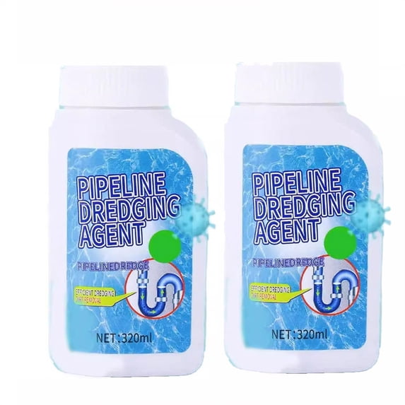 2-Pack Drain Unclogging Gel, 320ml Each, Multi-Surface Cleaner for Sinks, Toilets, and Floor Drains, Mild Formula Safe for Pipes, Easy to Use, Effective on Grease and Hair Clogs