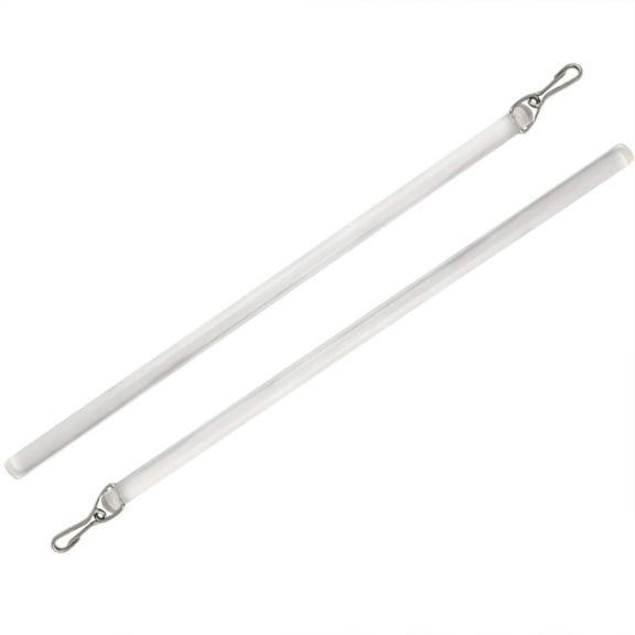 2 Pack Drapery Operating Stick 17Inch Clear Invisble Curtain Pull Rod Opening and Closing Window Drapery Wand with Hook