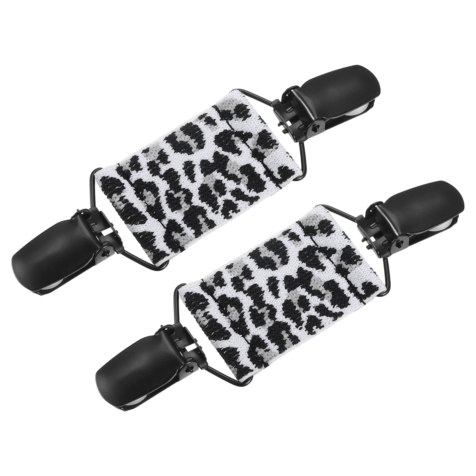 2 Pack Sweater Clips Cardigan Collar Clips Dress Clips Back Cinch Clips for  Women(White, Black) 