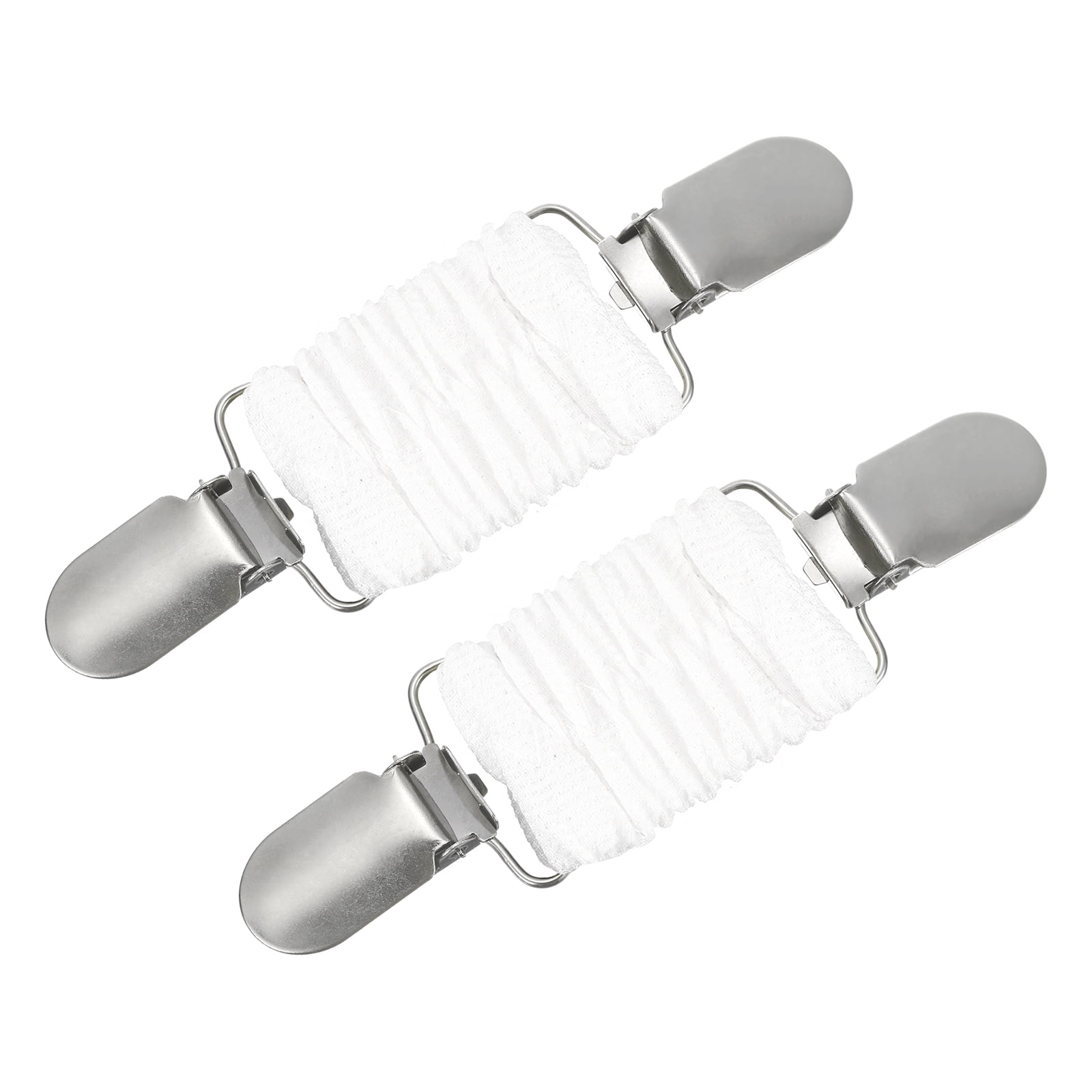 2 Pack Dress Cinch Clips, Tightener Dress Back Cinch Clip（White