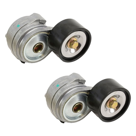 (2 Pack) Drive Belt Tensioner Assembly with Pulley Compatible With Cummins Isx Engine Replaces OEM: 3691282, 3691282CUM, 816.49563, 819.38587, OE Aftermarket: 3800657