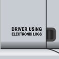 thumbnail image 1 of 2 Pack - Driver Using Electronic Vinyl Decal Electronic Logging Device Sticker E-Log Electronic Driver Logs Decal for Commercial Semi Truck & Bus Drivers - Many Colors & Sizes (13" x 4", Black), 1 of 8