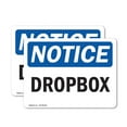 thumbnail image 1 of (2 Pack) Dropbox OSHA Notice Sign 14 Inch X 10 Inch Vinyl Label Decal Sticker Weather Resistant, UV Protected for Workplace, Business, and Construction Site, Made in the USA, 1 of 7