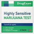 2 Pack DrugExam Made in USA Highly Sensitive Marijuana THC Testing