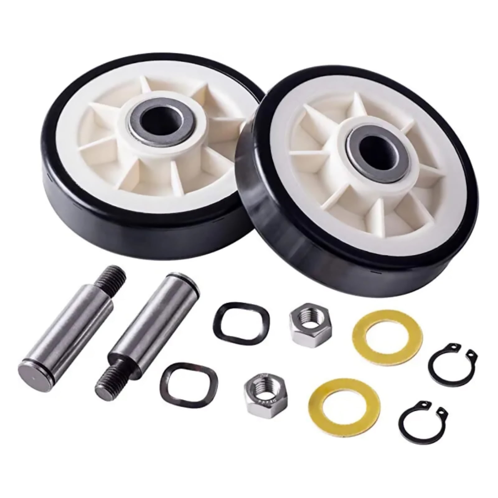 2 Pack Drum Support Roller Kits for Maytag Dryers Easy Installation, Complete Replacement Set for Hassle-Free Maintenance