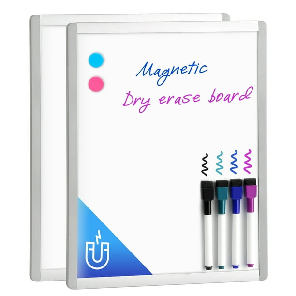 2 Pack Dry Erase Board, 11" x 14" Small Whiteboard, 2