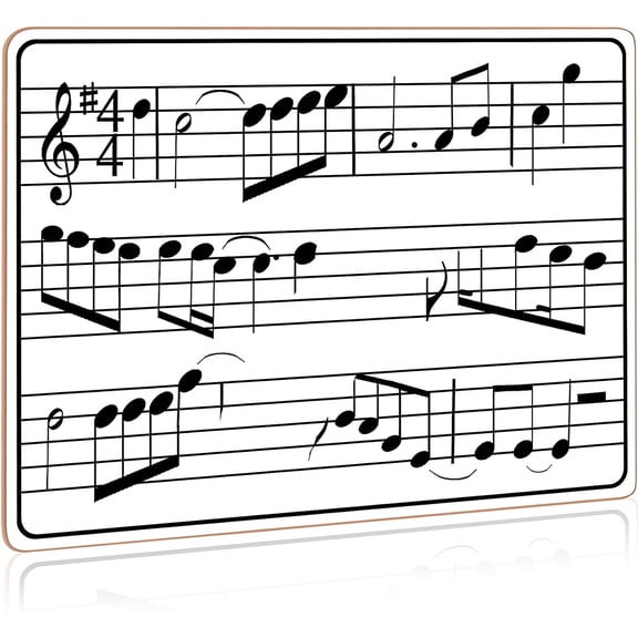 2 Pack Dry Erase Music Staff Lap Whiteboard 9"X12" l Write Musical Notes and More (Double Sided White Board)