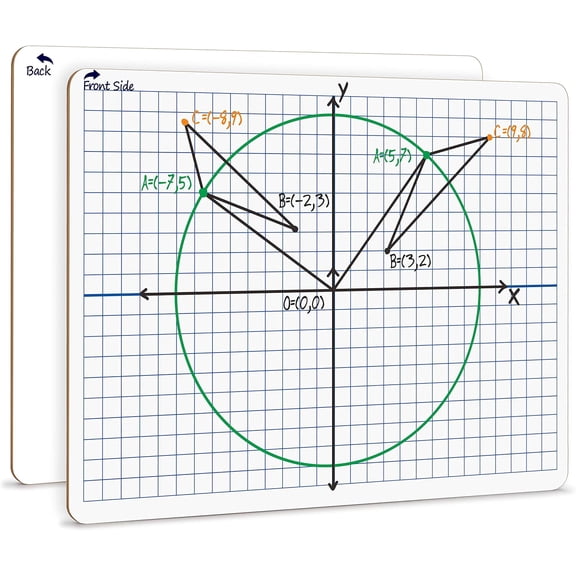 2 Pack Dry Erase XY Axis Lap Board 9X12 |