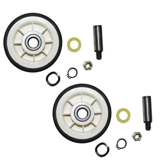 2 Pack Dryer Roller Kits for Maytag & Whirlpool User-Friendly for Quick Replacements