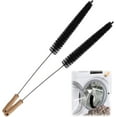 thumbnail image 1 of 2 Pack Dryer Vent Cleaner Kit,Home Essentials, Dryer Lint Brush Vent Trap Cleaner Long Flexible,Cleaning Brushes for Household Use(Black), 1 of 9