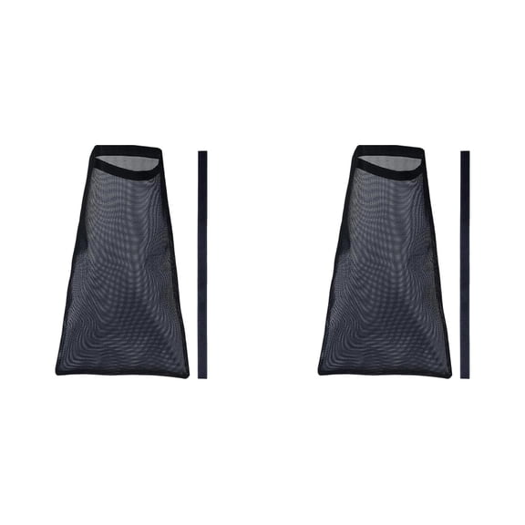 2 Pack Dryer Vent Lint Bags Lint Traps Lint Dust Bag for Outdoor Dryer Vents Capturing Lint and Dust, 4 Inch Dryer Vent Pipe Vent Hood, Black