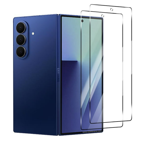 2 Pack Dteck for Samsung Galaxy Z Fold 3 Front Screen Protector,HD Clear Full Cover Tempered Glass Screen Protector for Galaxy Z Fold 3 Anti Scratch Bubble Free