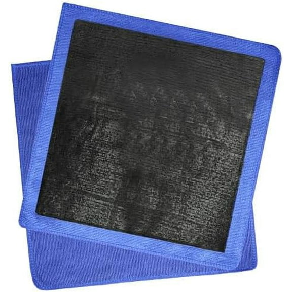2 Pack Dual-Sided Clay Cloth 12"x12" (30x30cm) - Premium Microfiber Car Detailing Towel, Scratch-Free Clay Bar Replacement