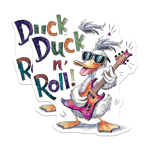 (2 Pack) Duck n' Roll Magnets Magnets - 5" On Longest Side - Made in USA - Sticks to Refrigerators & Metal Surfaces - MAG8539