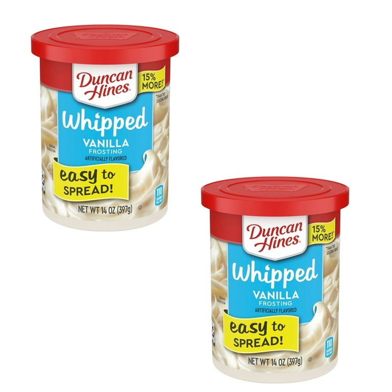 2 Pack ) Duncan Hines Frosting, Vanilla, Whipped 14 Oz - Walmart.com