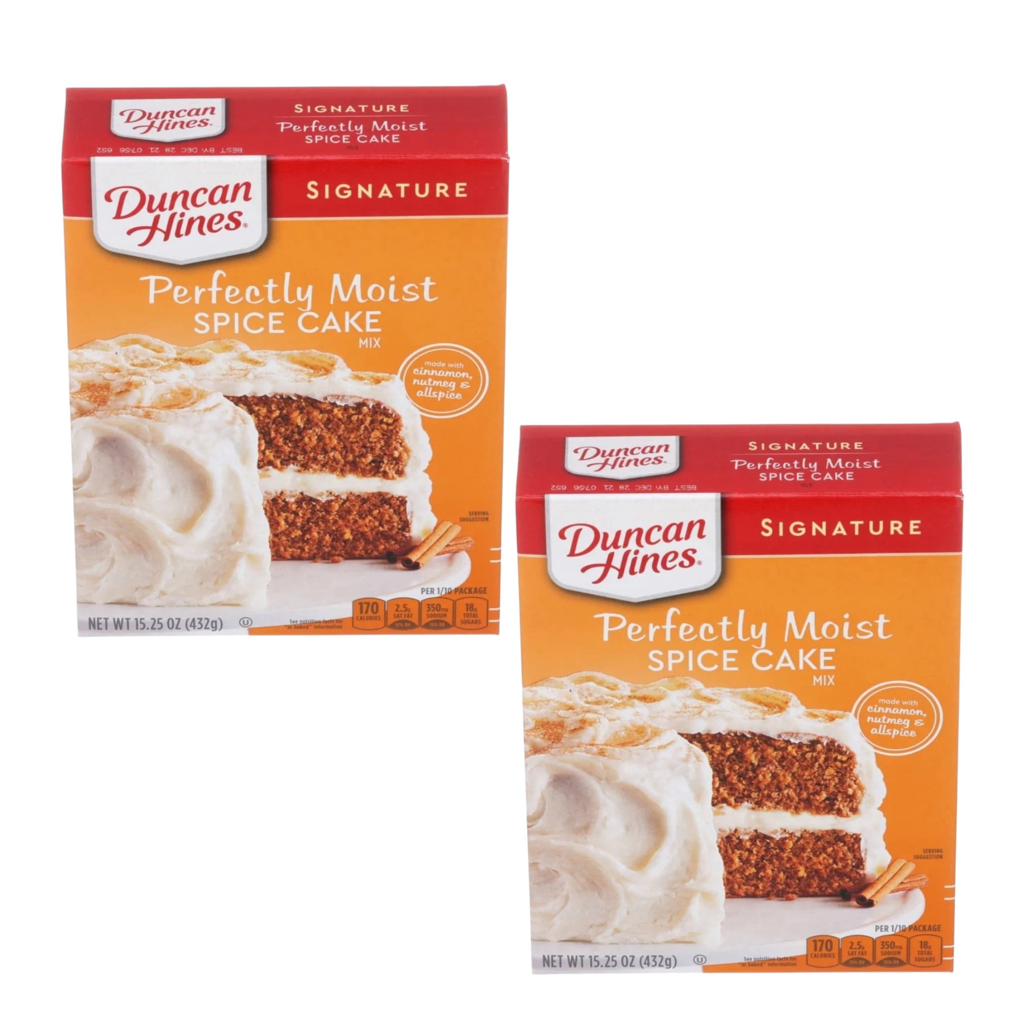 ( 2 Pack ) Duncan Hines Signature Spice Cake Mix 15.25 oz
