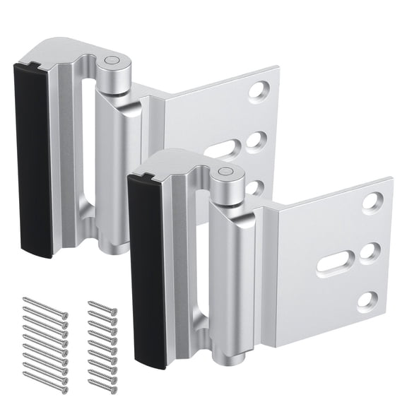 2 Pack Durable Door Reinforcement Lock for Home Security, 800 lbs Force Resistance, 3 Inch Stop, Easy to Install