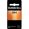 thumbnail image 1 of 2 Pack Duracell 364 Watch/Electronic Battery, 1.5 Volt, Silver Oxide, 1 of 1
