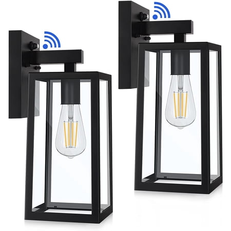 2 Pack Dusk to Dawn Outdoor Wall Lantern,Anti-Rust Waterproof Wall Mount Lights