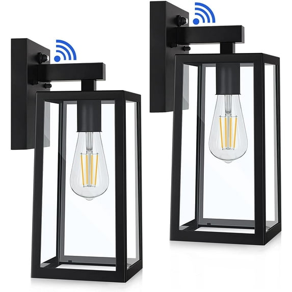 2 Pack Dusk to Dawn Outdoor Wall Lantern,Anti-Rust Waterproof Wall Mount Lights