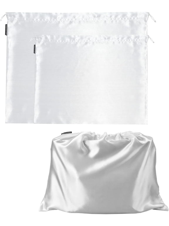 2 Pack Dust Bags for Handbags Silk Dust Cover Bag for Handbags Purses Shoes, Dustproof Drawstring Bag Travel Storage Pouch