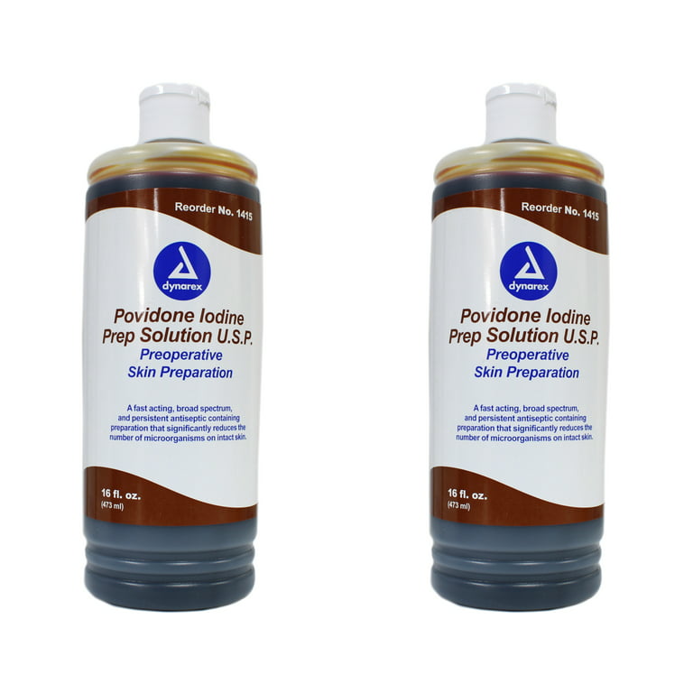 Dynarex® 1415 Povidone Iodine Prep Solution 16 Oz (473ml) – Medic Depot